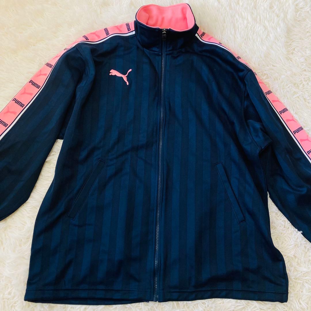 PUMA プージャー　セットアップ　ピンク　刺繍ロゴプリント