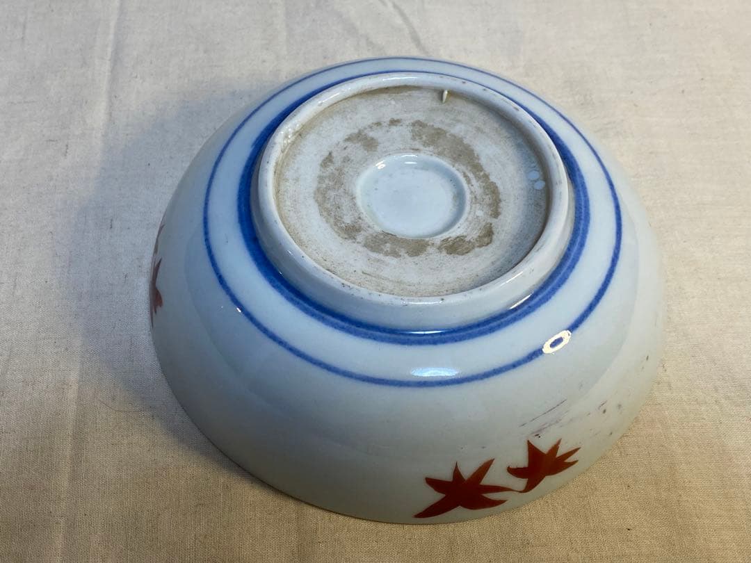 伊万里　古伊万里　鉢　三つ鉢　入れ子　色絵　蝶の図　花の図