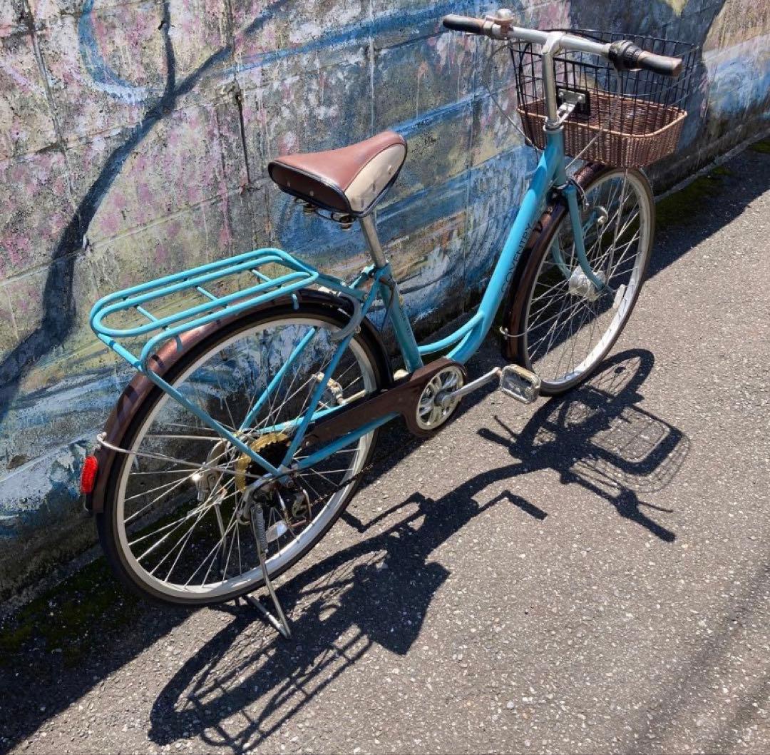 ママチャリ　26インチ　6段ギヤ　LEDオートライト　東京都引取限定