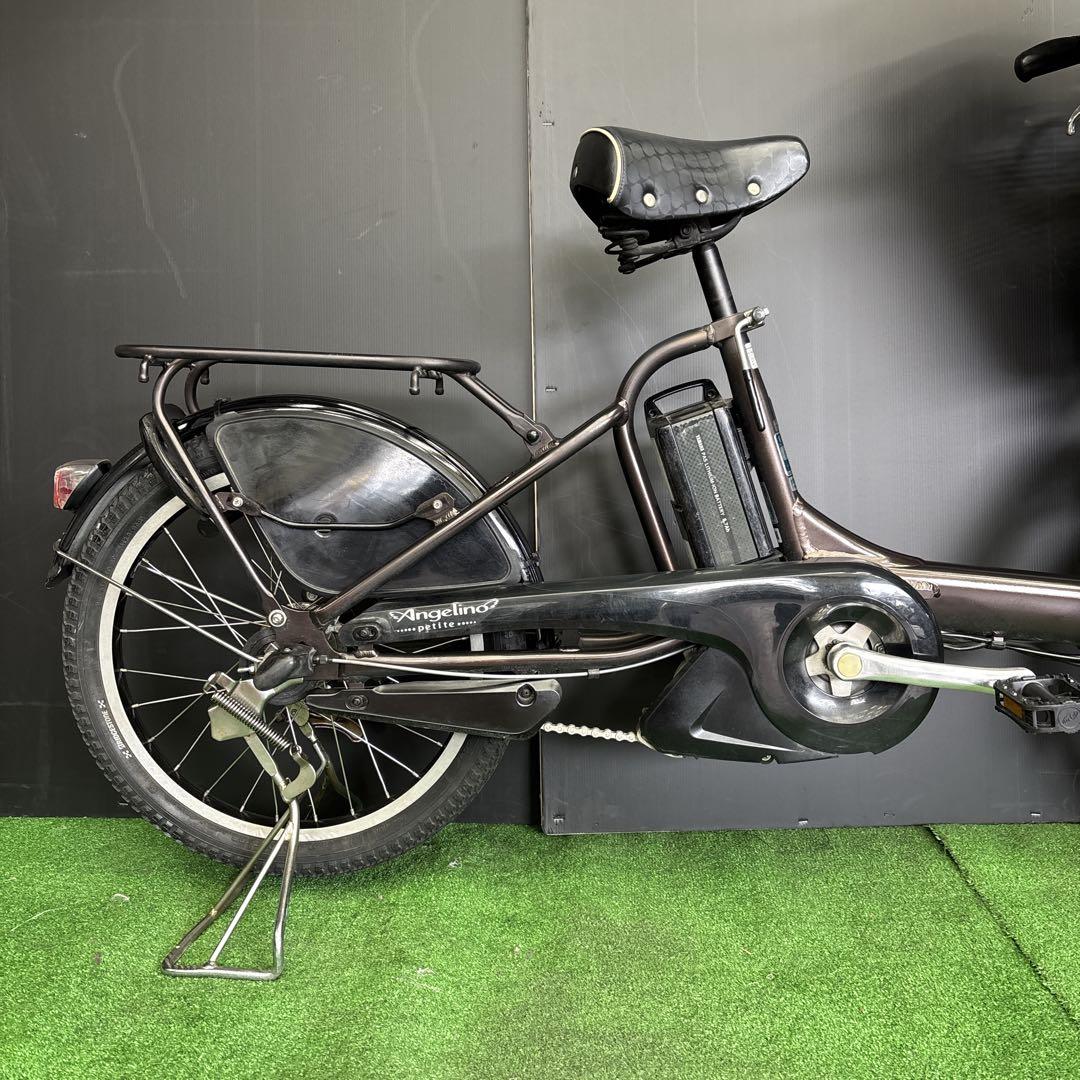 電動自転車 BS Angelino ブラウン 3人乗り対応　55