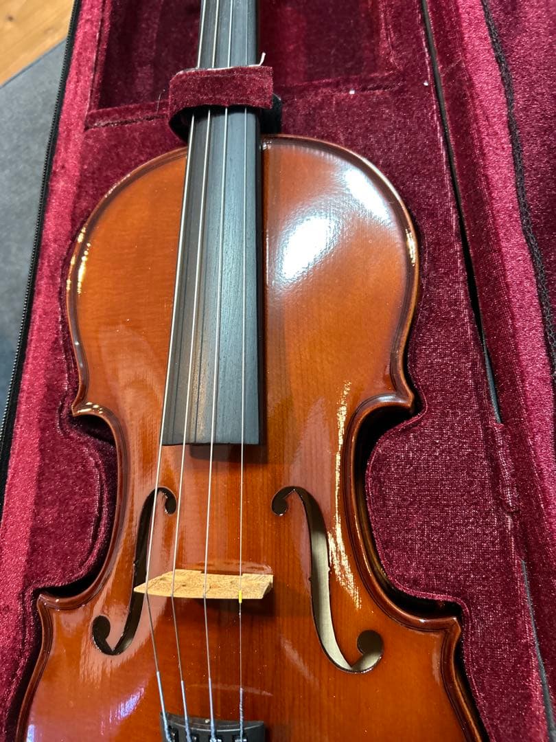 バイオリン 4/4 フルサイズ 弓・ハードケース付き 初心者・練習用