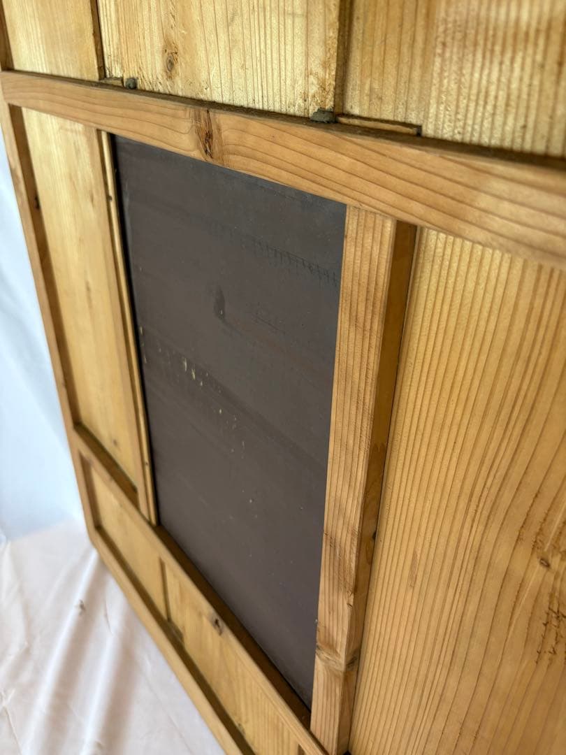 【希少】建具　鏡　古民家　昭和レトロ　ディスプレイ