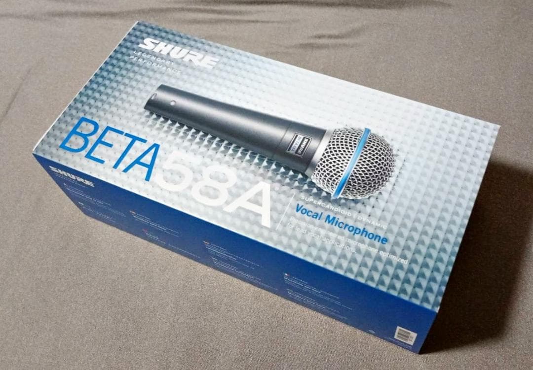 【正規品】Shure BETA58A ダイナミックマイク【サウンドハウスで購入】