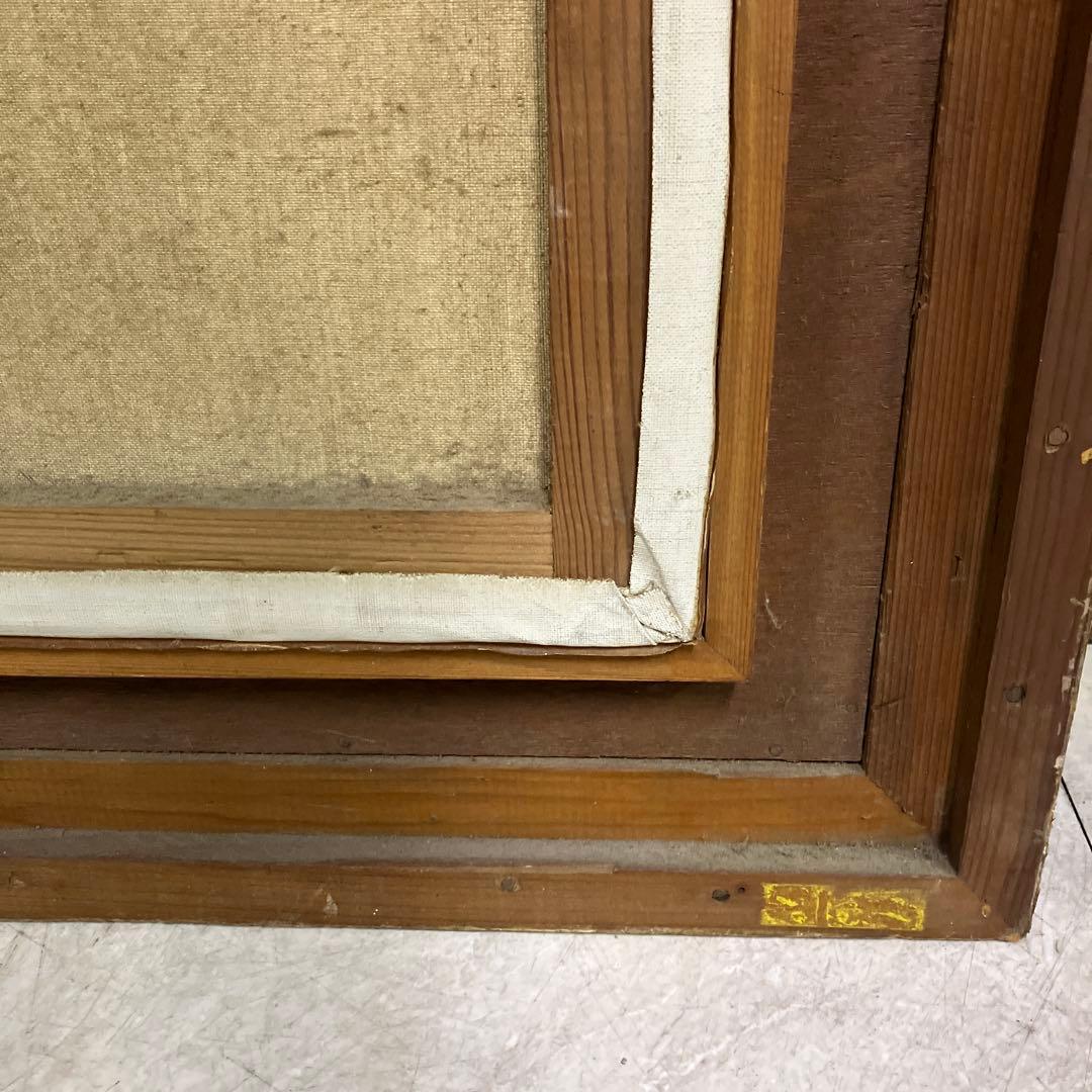 アンティーク 街並み 油彩画 油絵 風景画 絵画 額縁 アート 美術 芸術