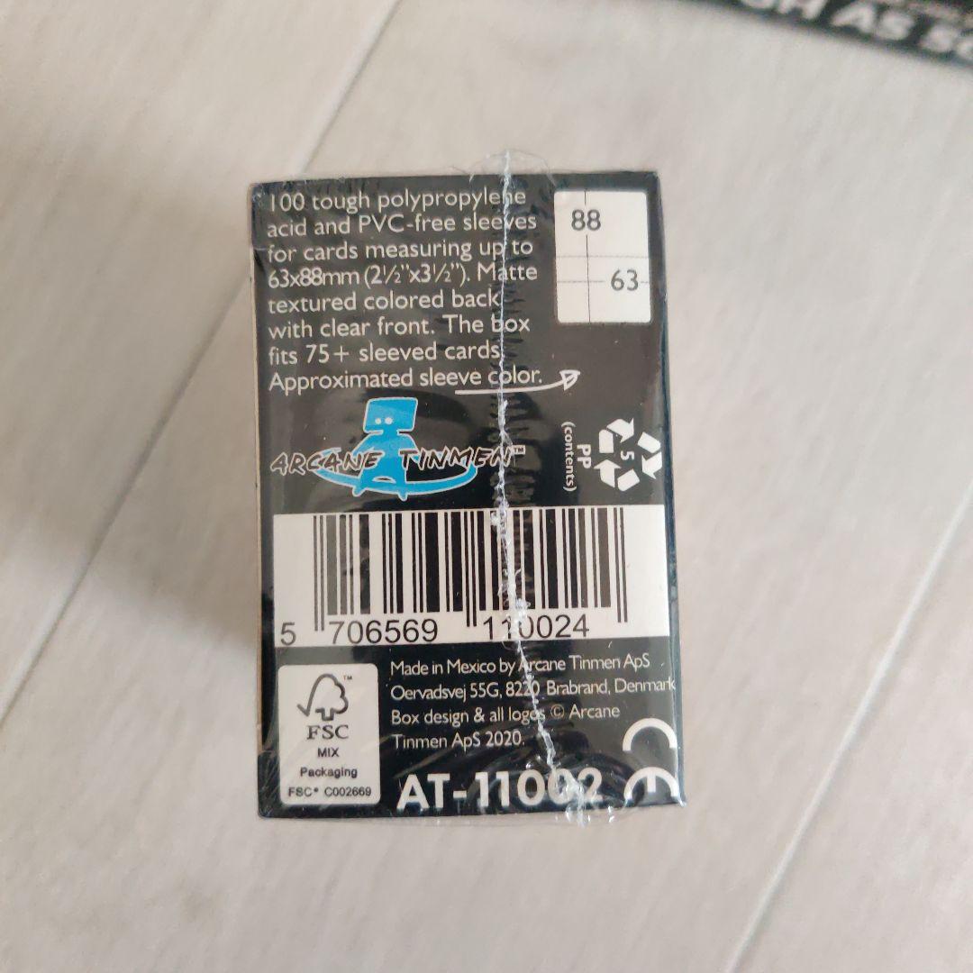 ドラゴンシールドスリーブ6個 マットブラック スタンダードサイズ100枚