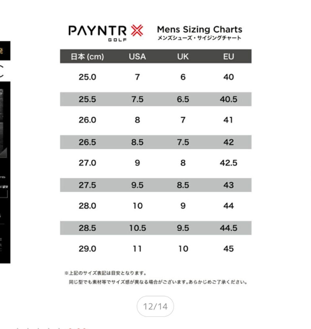 ペインターゴルフ ゴルフシューズ スパイクレスモデル 靴紐タイプ 25cm