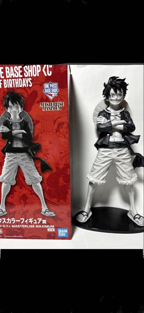 ONE PIECE BASE SHOP コミックスカラーフィギュア賞　ルフィ