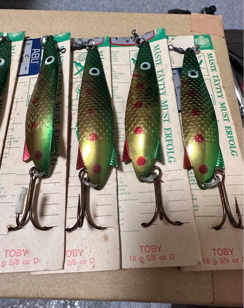 ヴィンテージ ABU トビー 18g スプーン台紙付き 10個セット⑤