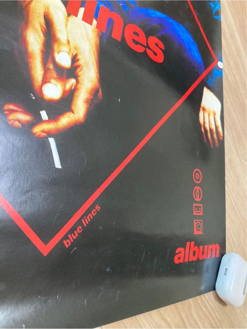 激レア90s MASSIVE ATTACK1991年blue linesポスター