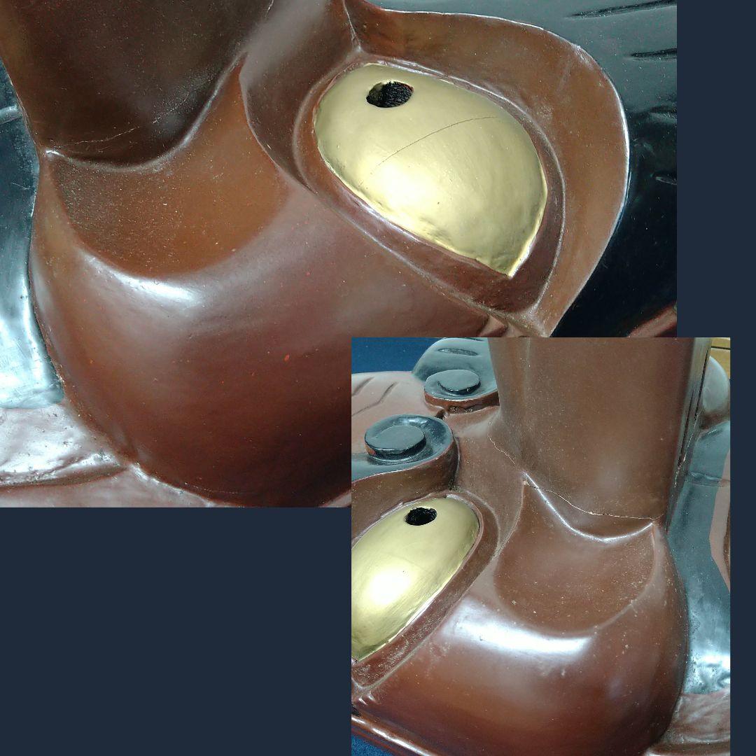 トンビAJ42 天狗面 木彫一刀彫 時代物 壁掛け 漆塗 縁起物 天狗 全