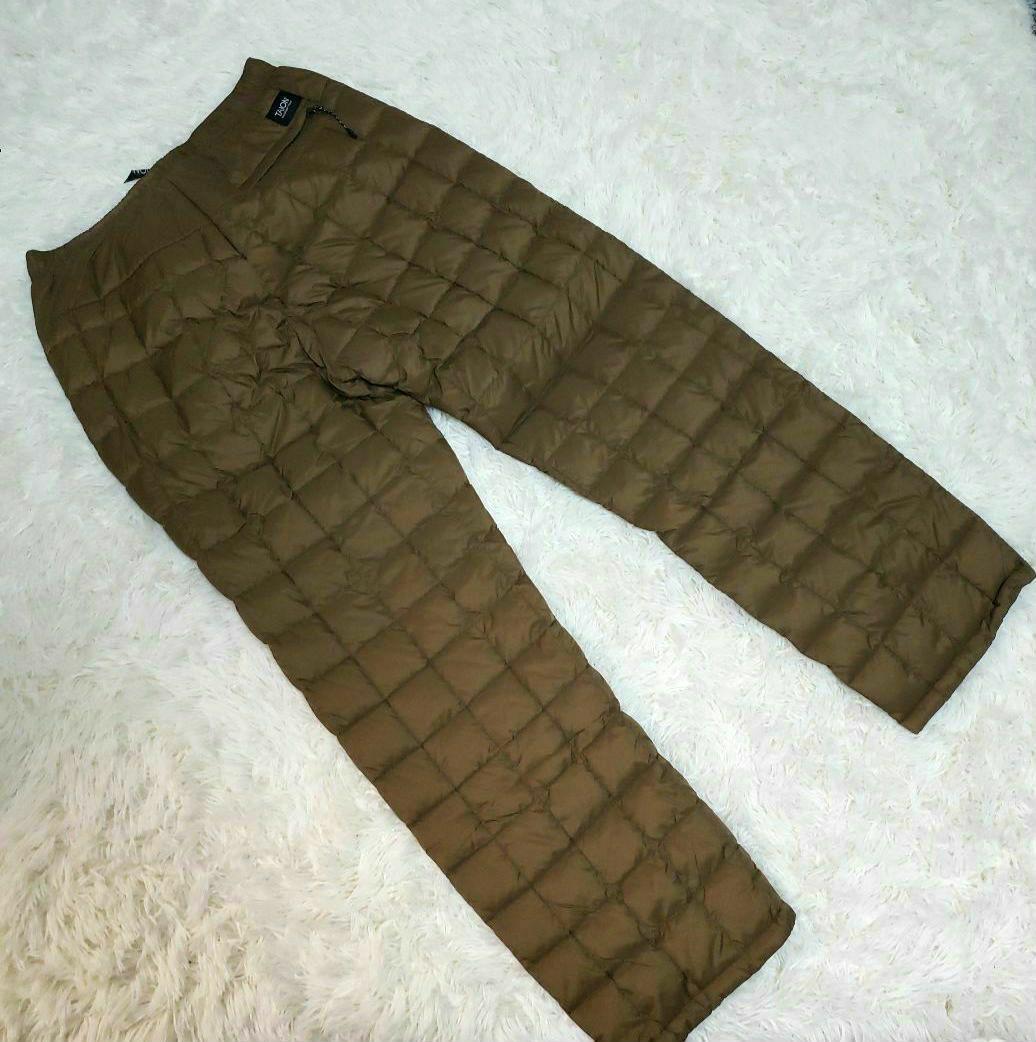 新品タグ付　TAION マウンテン ダウンパンツ ユニセックス XL ブラウン