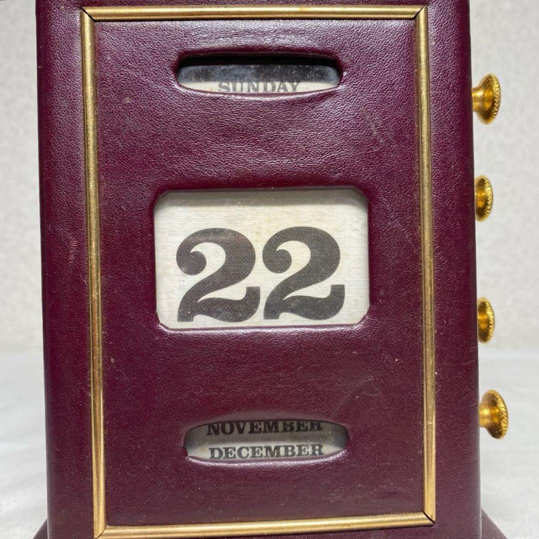 アンティーク 日めくり 永久 卓上カレンダー　手動式　希少品