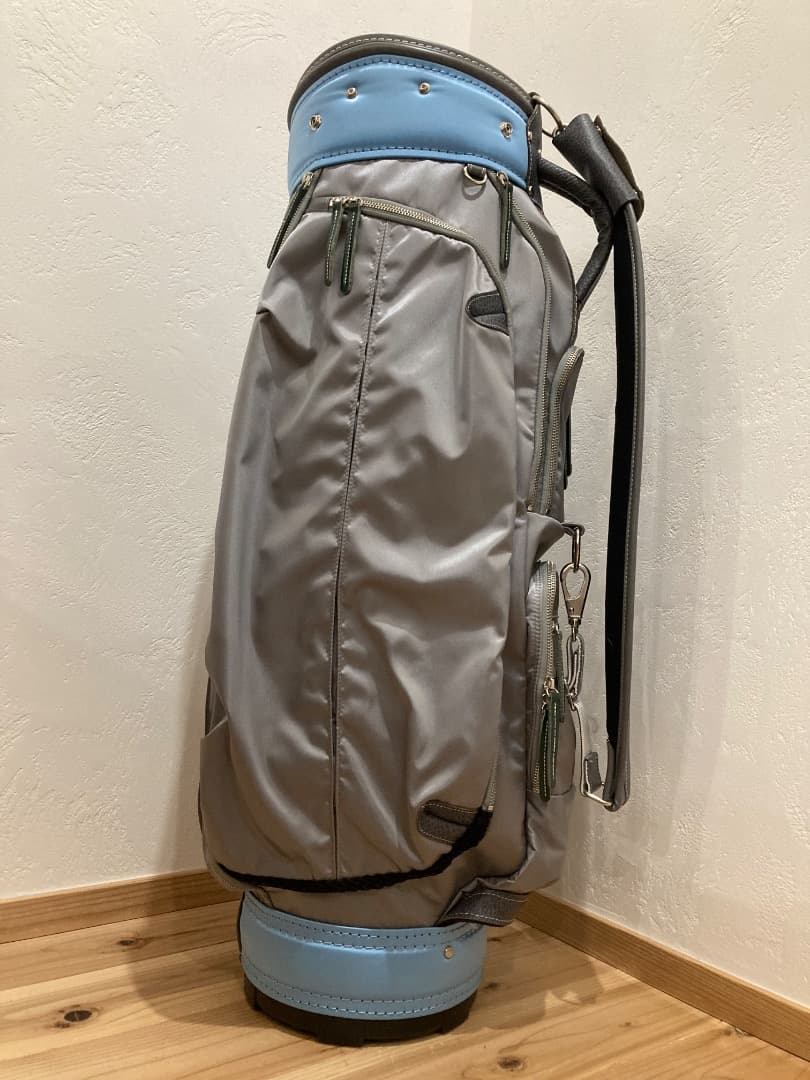 ‼️最終値引き‼️極美品 考英舎 キャディバッグ グレー 9型 1回使用 日本製