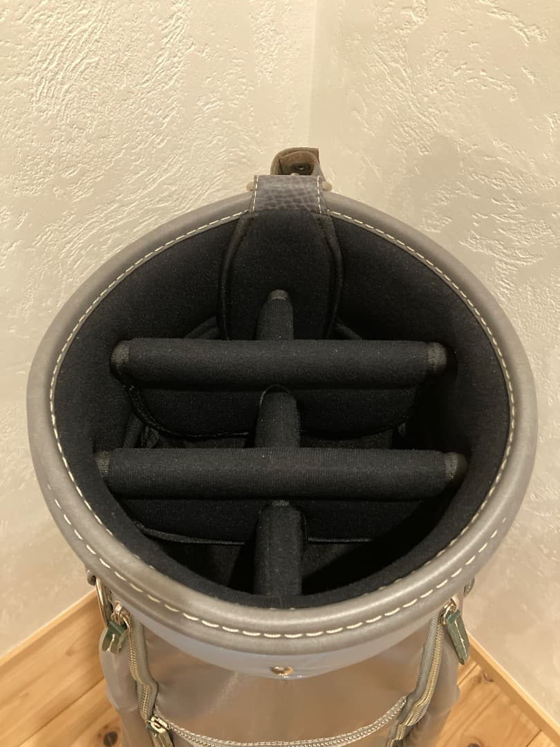 ‼️最終値引き‼️極美品 考英舎 キャディバッグ グレー 9型 1回使用 日本製