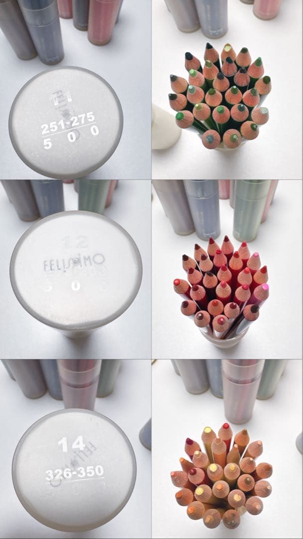 フェリシモ 500色 色えんぴつ 15セットまとめ売り不足あり