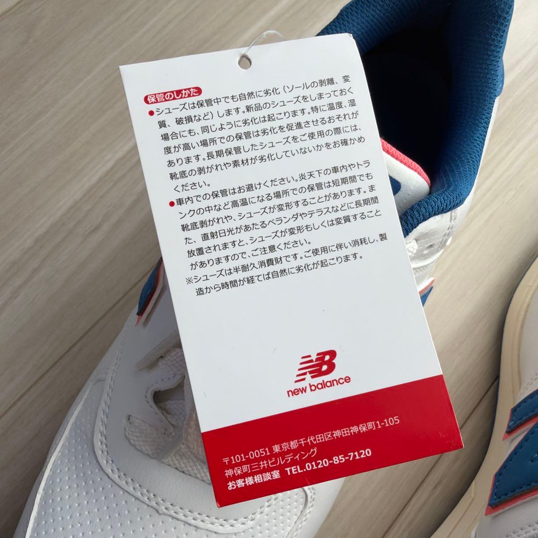 【新品・未使用】New Balanceゴルフシュー25.5cm 白・水色・ピンク