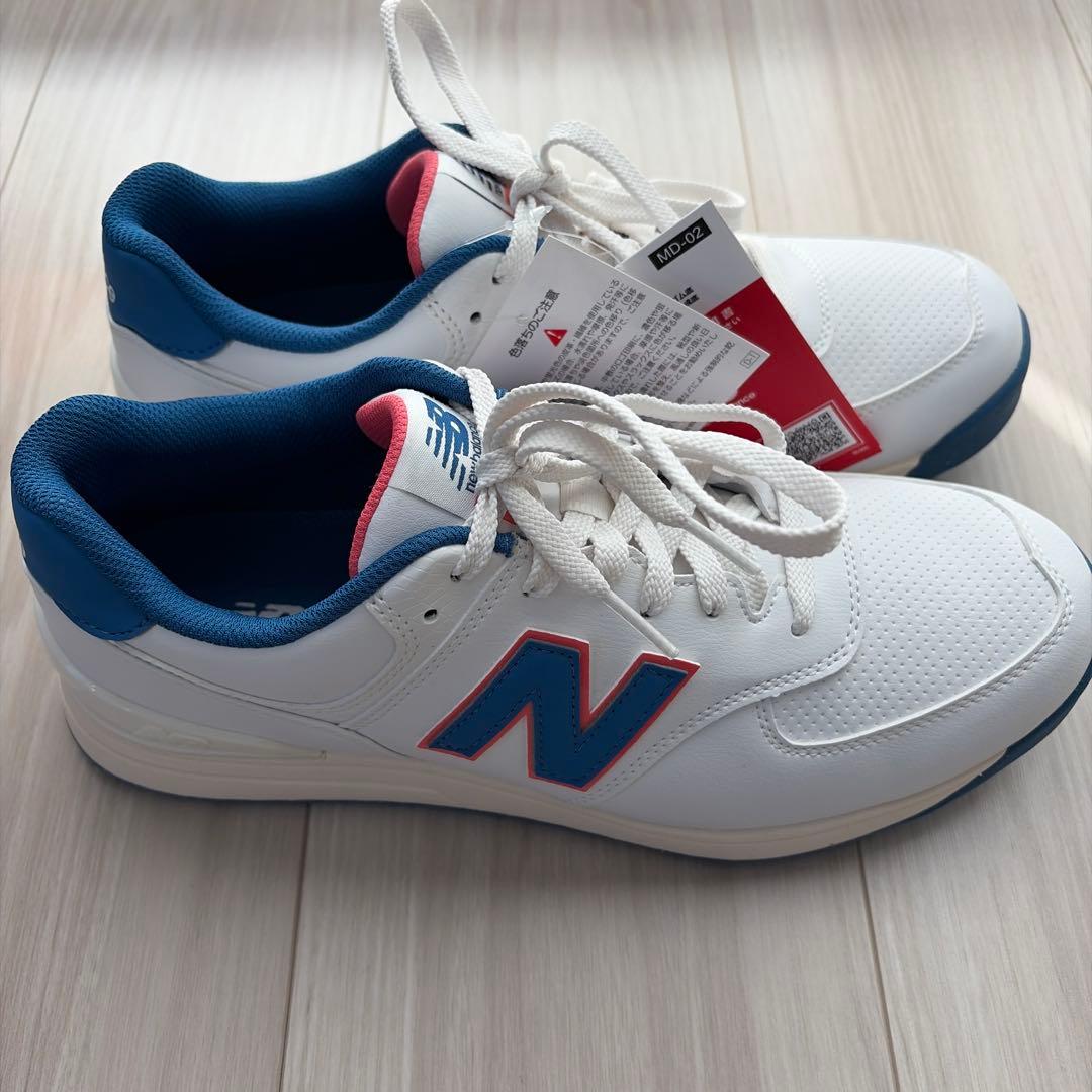 【新品・未使用】New Balanceゴルフシュー25.5cm 白・水色・ピンク