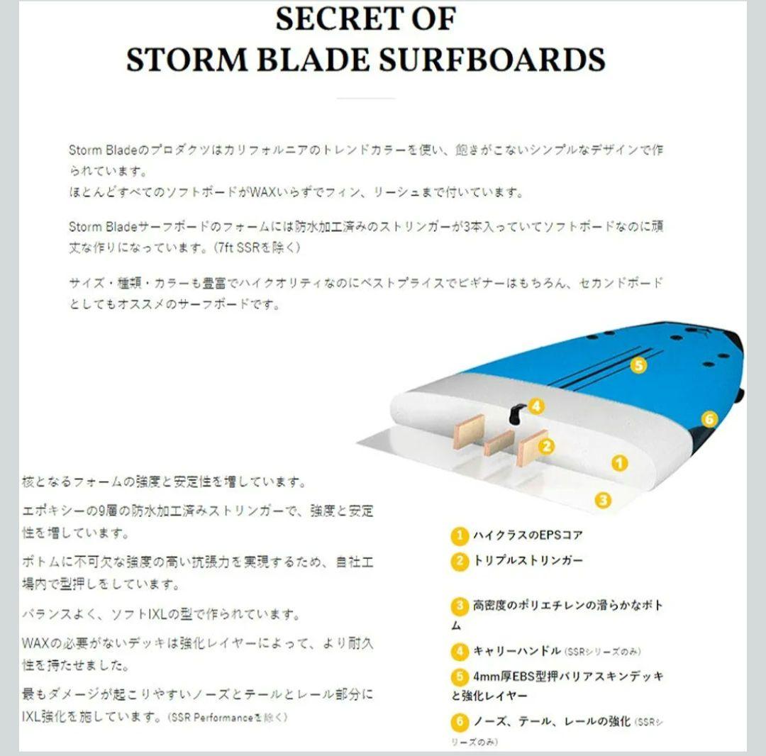 ストームブレード STORM BLADE クアッドランナー　6.6　ソフトボード