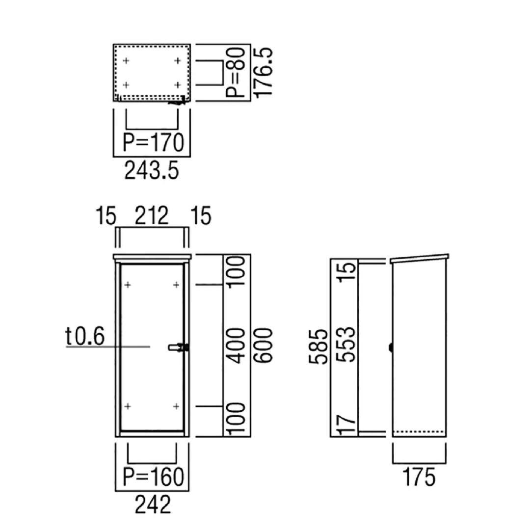 消火器収納ケース　UFB-3S-2760-HLN ユニオン