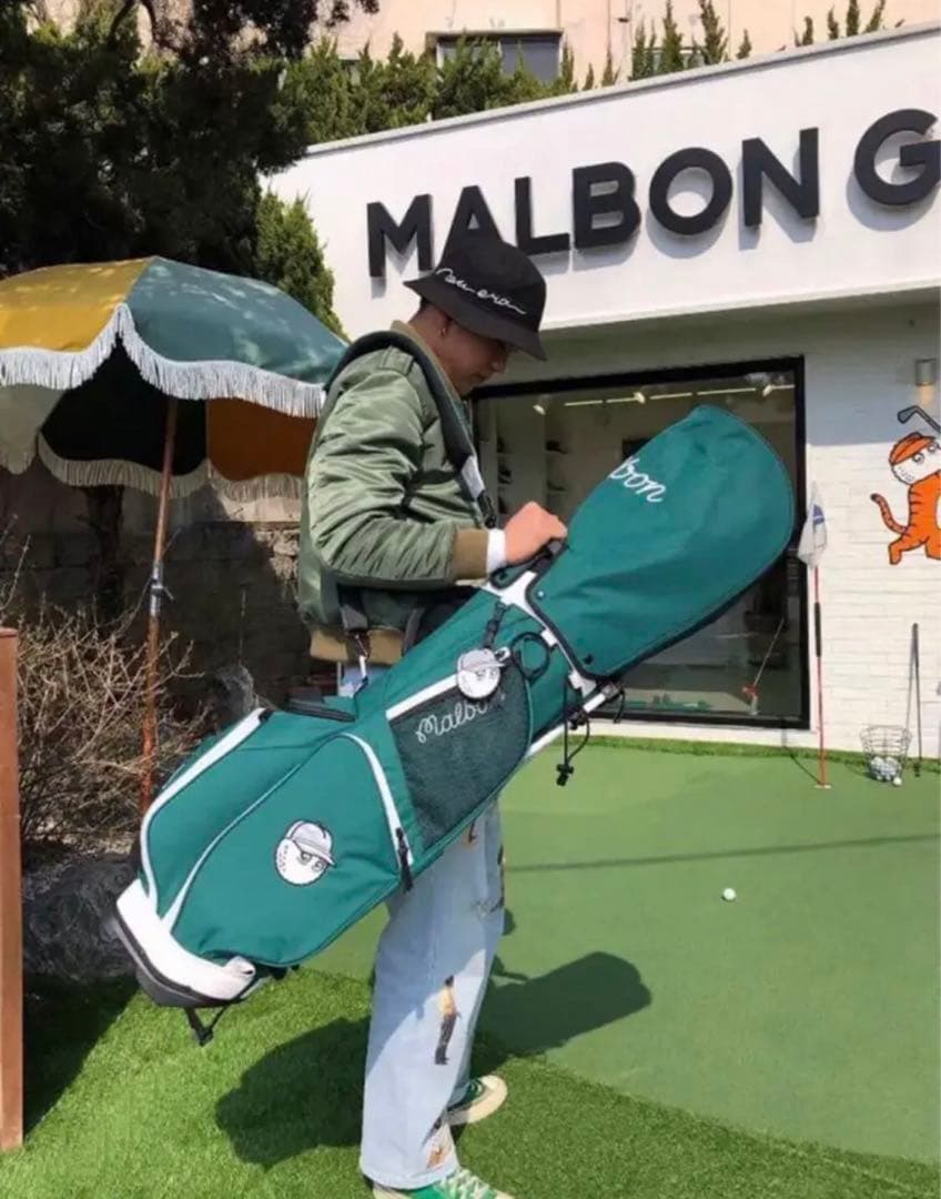 マルボン　ゴルフ　malbon GOLF キャディバッグ　スタンドバッグ