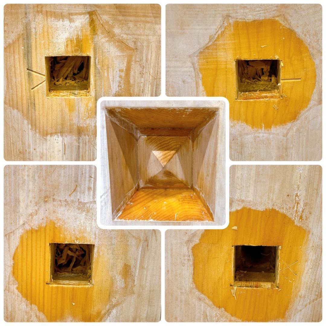 本榧 碁盤 板目 木裏 6寸 へそ