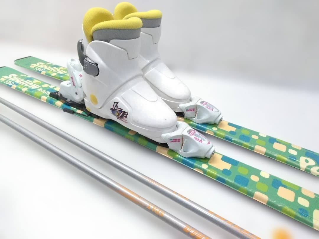 ジュニアスキー4点セット スワロー パレットガール 130cm ブーツ22cm