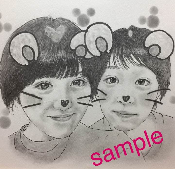 似顔絵イラストsampleページ♡