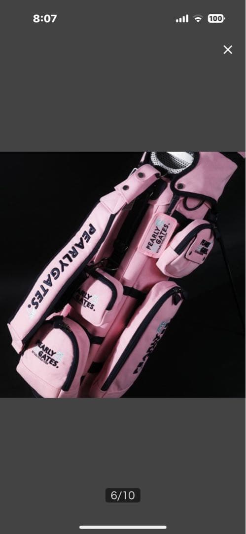 PEARLY GATES ピンクゴルフバッグとウィルソンドライバーヘッドカバー