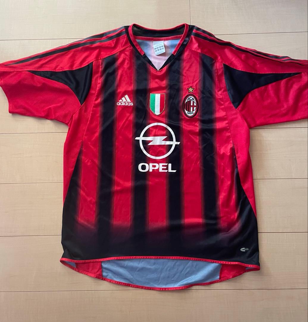 セリエAアディダスacミランカカ選手04 05ホームサッカーユニフォームCL