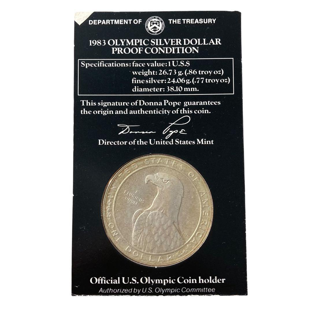1983 ロサンゼルスオリンピック 1ドル銀貨 シルバー900