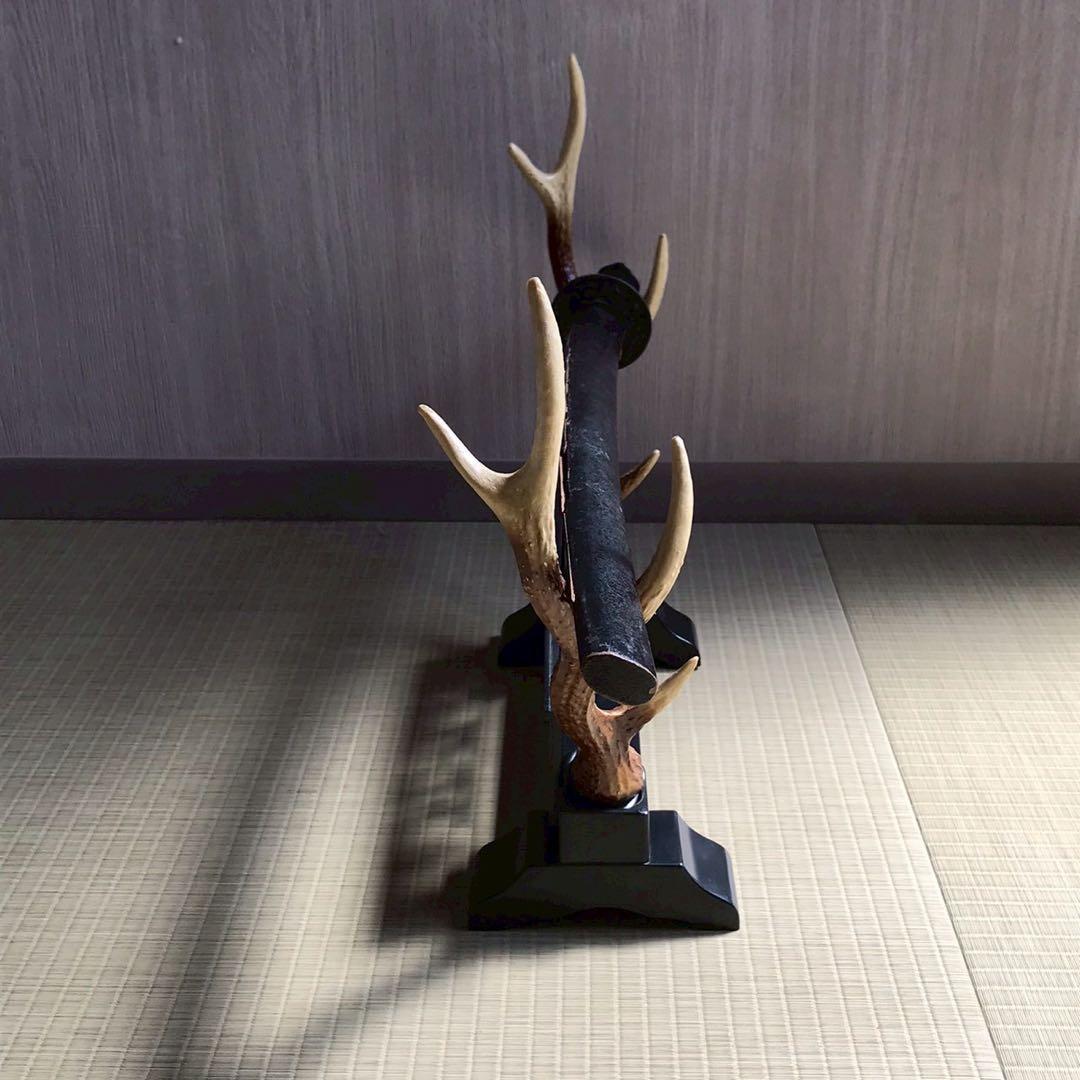 Js8 模造刀 波紋入り刀 刀掛けセット 昭和レトロ 日本刀