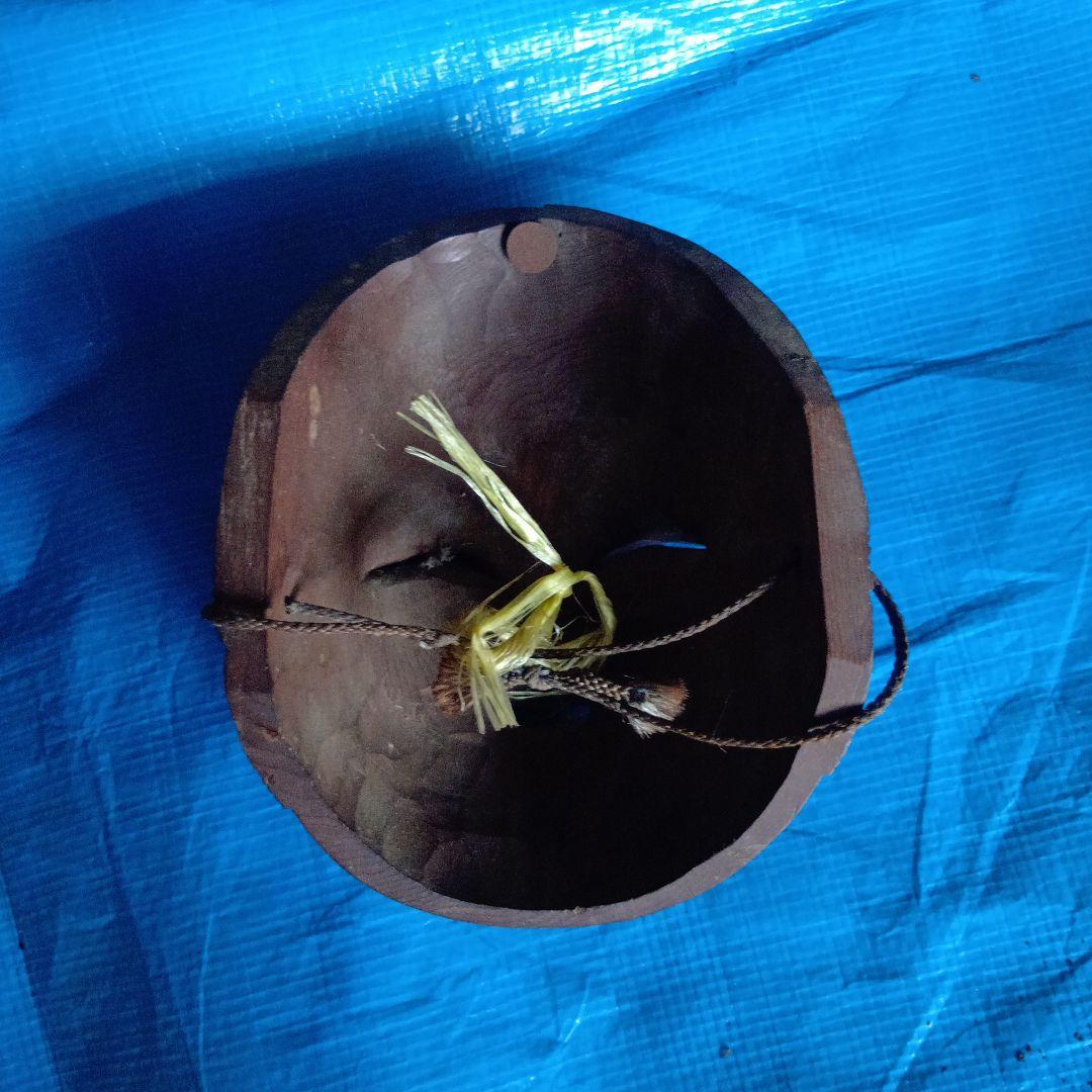 木製 能面 約12cm