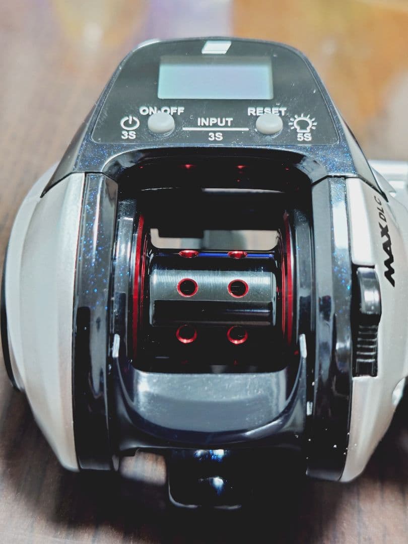 アブガルシア MAX DLC H 右巻きパワーハンドル　PEライン付き