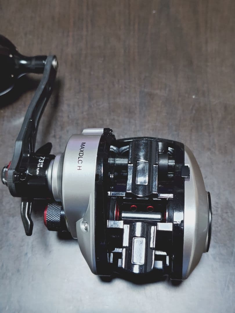 アブガルシア MAX DLC H 右巻きパワーハンドル　PEライン付き