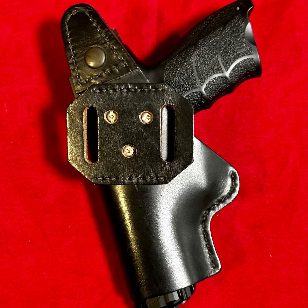 期間限定価格　整備済 革製ホルスター 大型オートマチック用 ブラック
