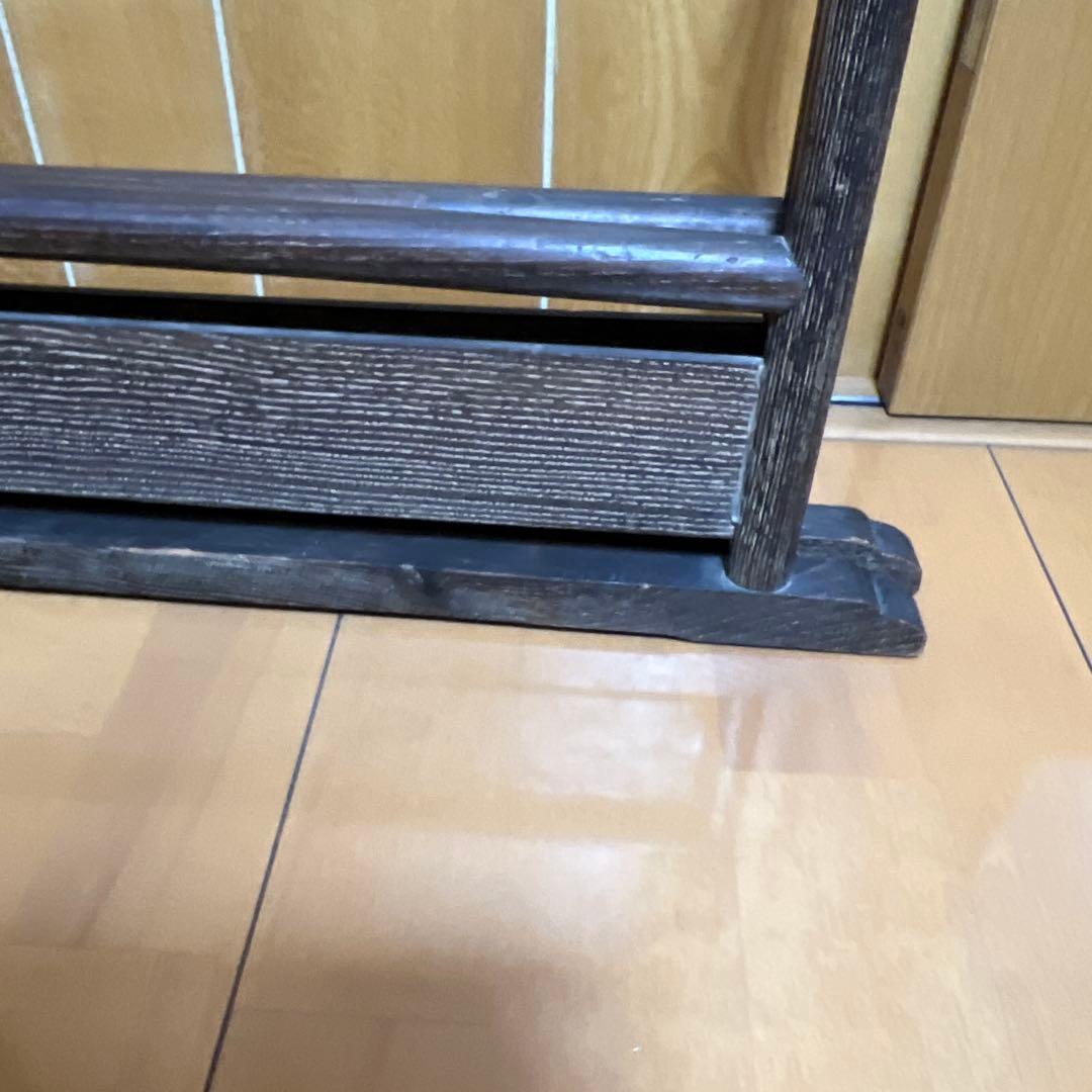 衣紋掛け　木製コーナー型衣桁 4フック付き