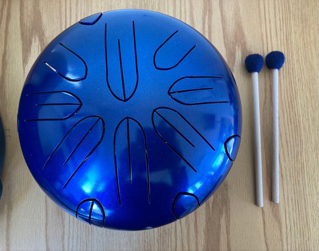 さざなみドラム小型　マレット2本付き