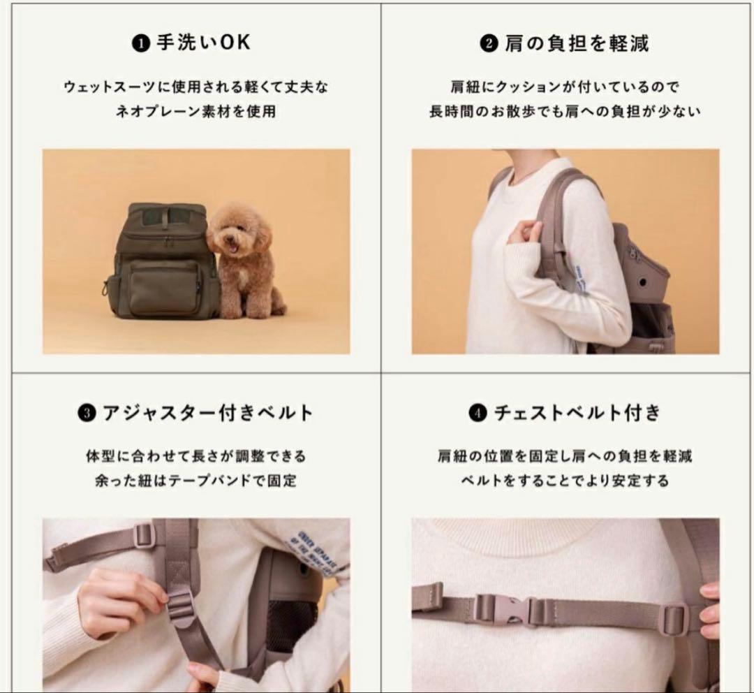 【CITYDOG】新品　リュック ネオプレーンバックパックキャリー　L ブラック