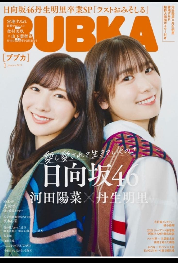 【直筆】 河田陽菜 サイン入り チェキ BUBKA R7年 1月号 【当選品】