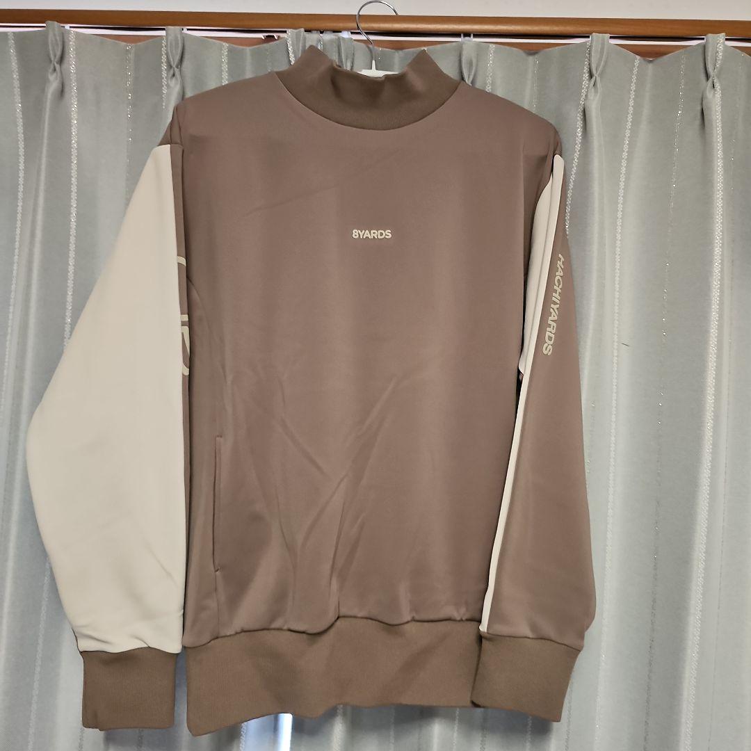 8YARDS ハチヤーズ メンズ モックネックトレーナー Lサイズ モカ