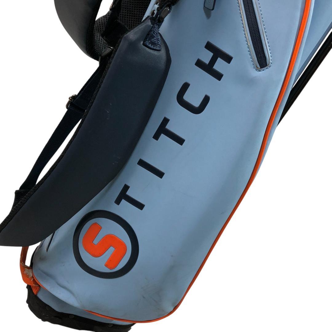スティッチゴルフ STITCH GOLF キャディバッグ ブルー ゴルフ 刺繍