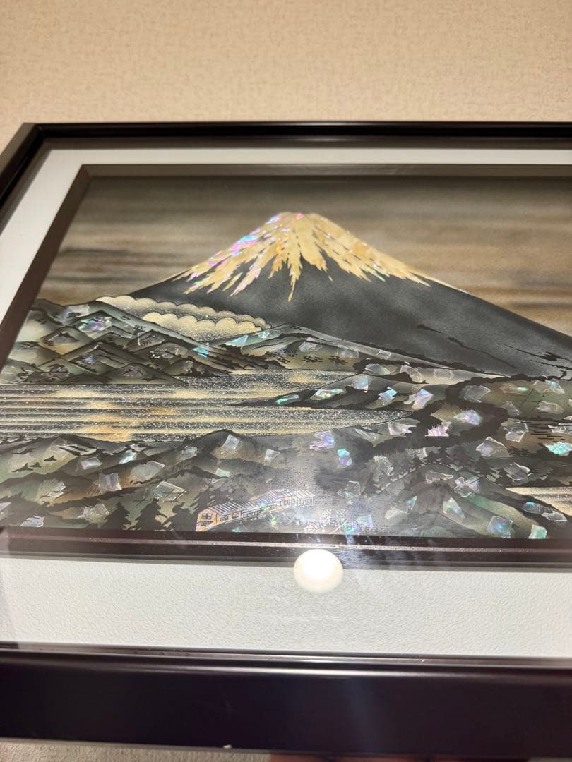 螺鈿山富士額 和室飾り額