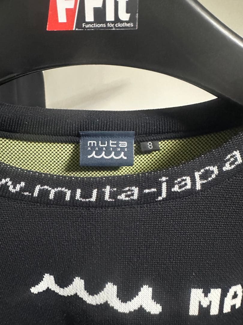 muta ジャガード クルーネックプルオーバー　ブラック