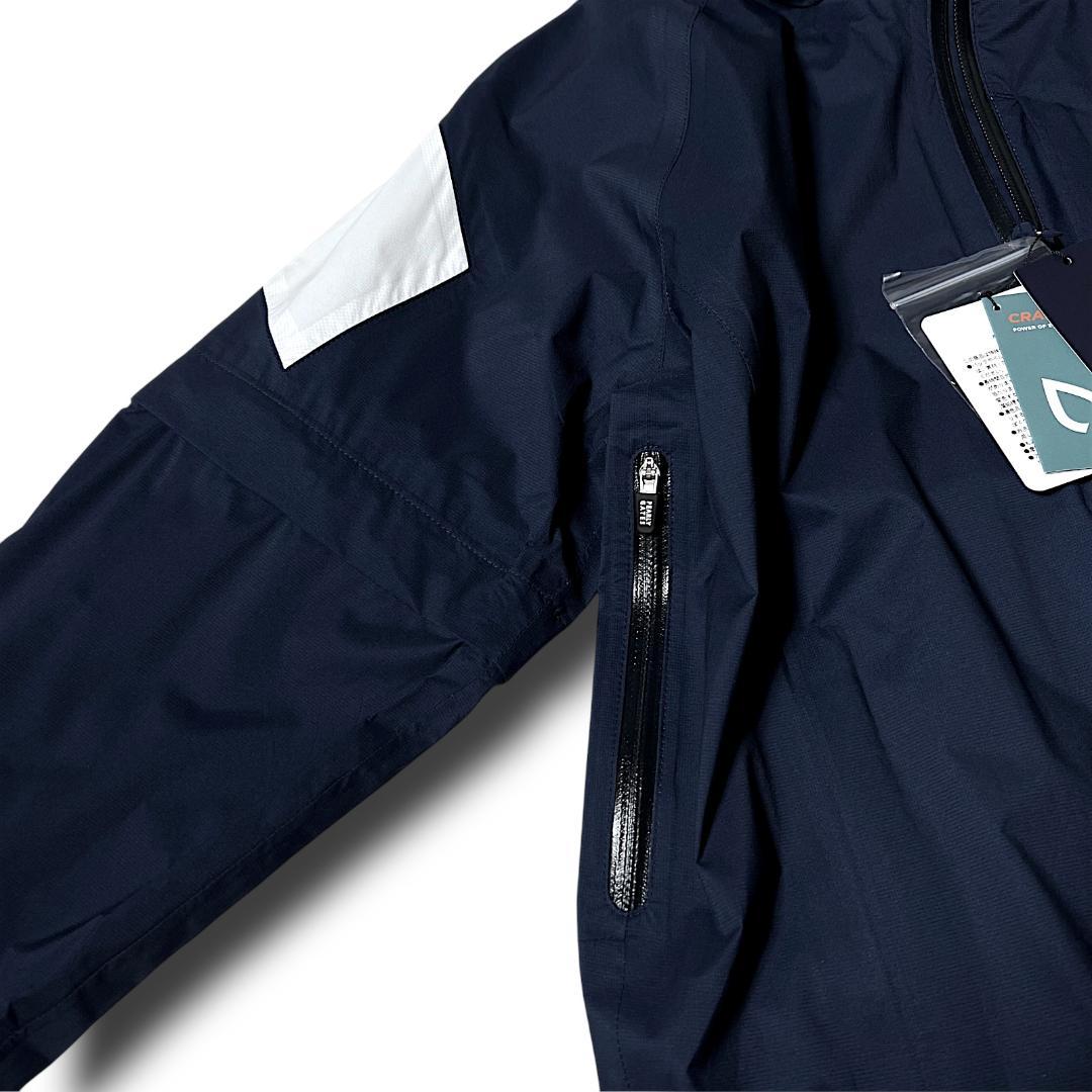 0 パーリーゲイツ AQUAX 防水透湿 レインジャケット ワンピース 紺