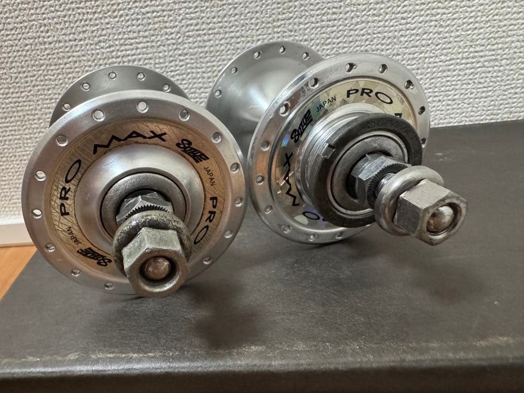 スズエ　PRO MAX ハブ 32h シルバー 絶版品　前後セット