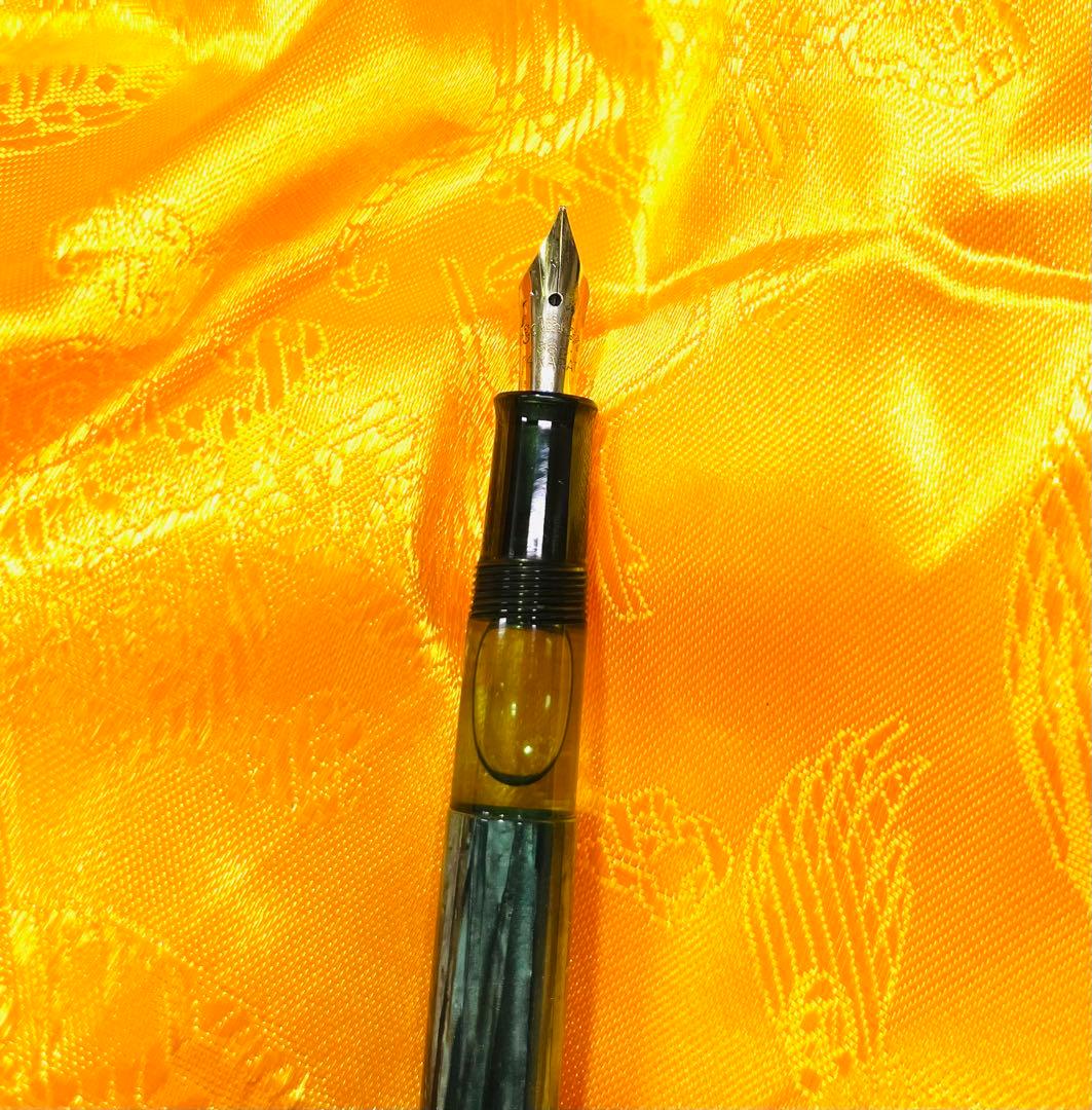 最後の値下 万年筆 ペリカン 100N グリーン pelikan 字幅BB