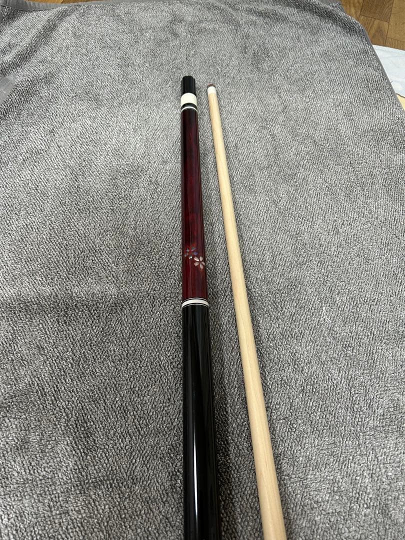 即決価格‼️桜インレイ　ビリヤードキュー