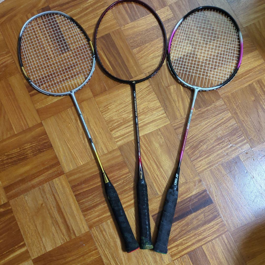 バドミントンラケット 3本セットYONEX Kumpoo