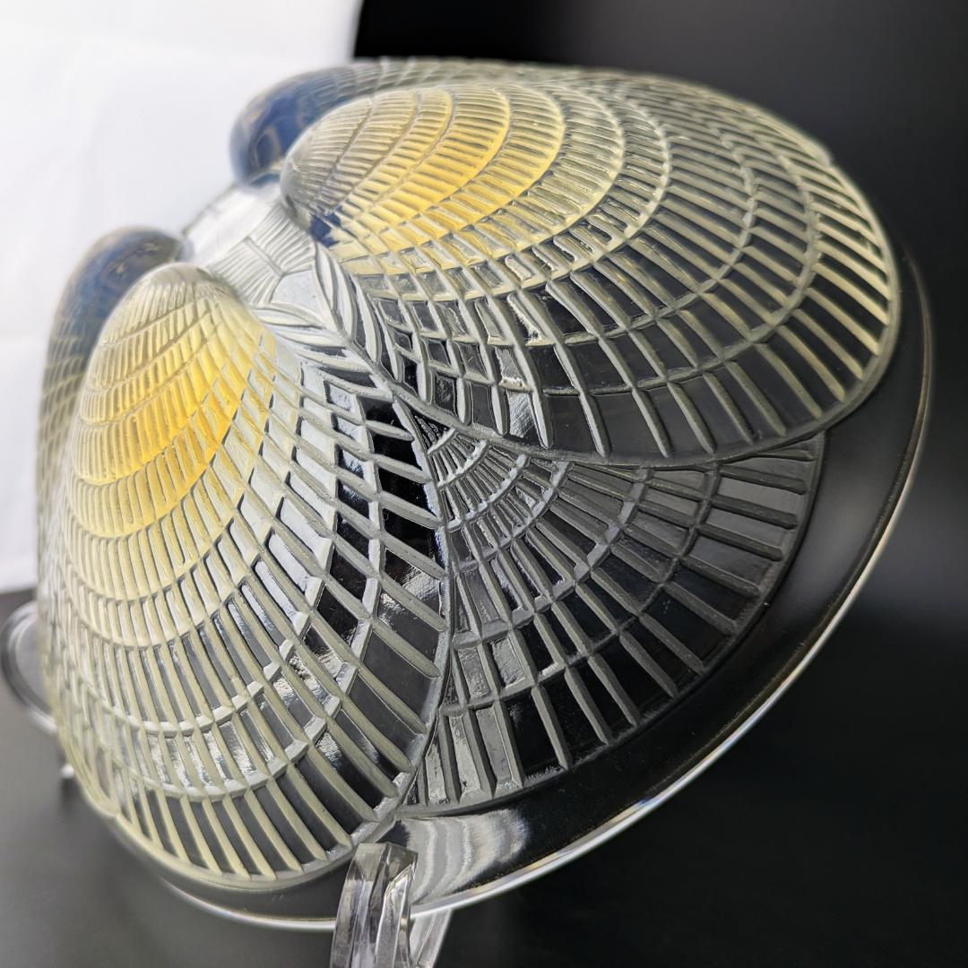 【光の表情】1924年ルネ・ラリック コキーユ 19㎝大鉢オパルセントアールデコ