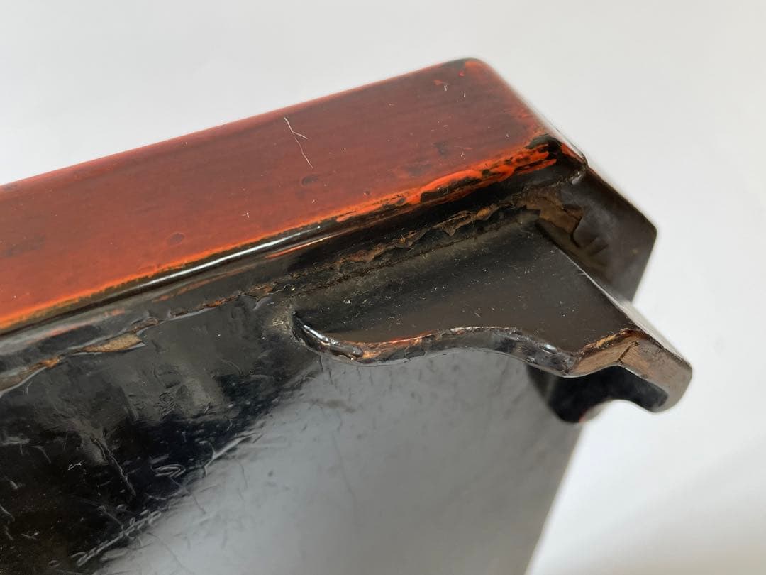 骨董　根来　お盆　御膳　懐石膳　折敷　根来折敷　根来盆　朱塗　漆　アンティーク